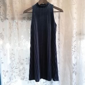 Luxurious Blue Velvet Dress